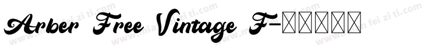 Arber Free Vintage F字体转换